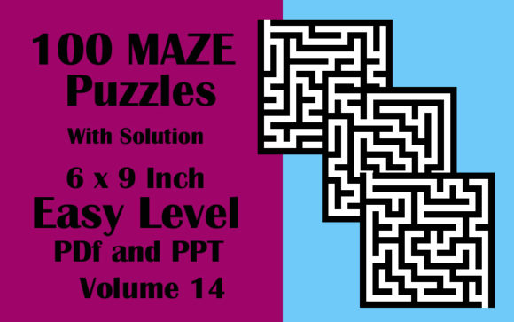 Download 100 Maze Puzzle Easy 6x9 PDF PPTX V 14 - Ppt Collection