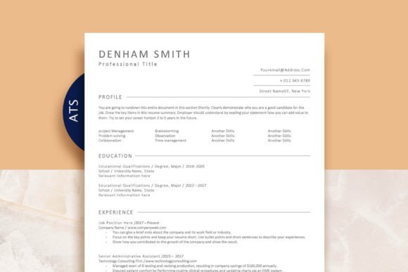 Download ATS Minimalist Resume Template - Resume template Collection